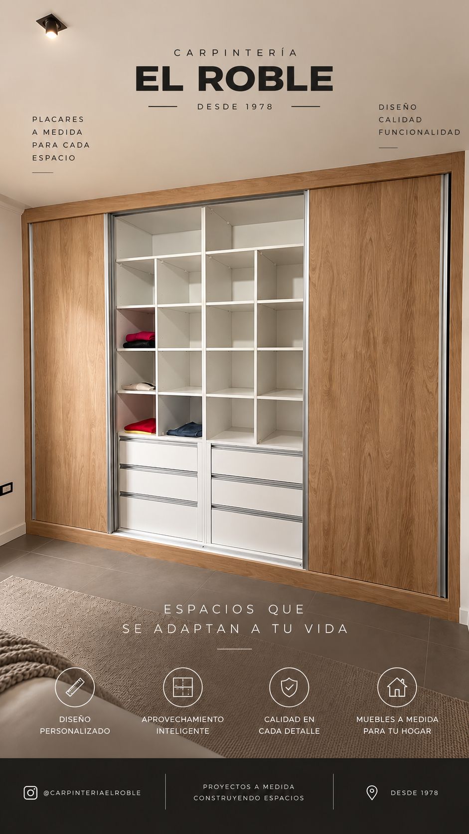 Interior de placar hecho a medida